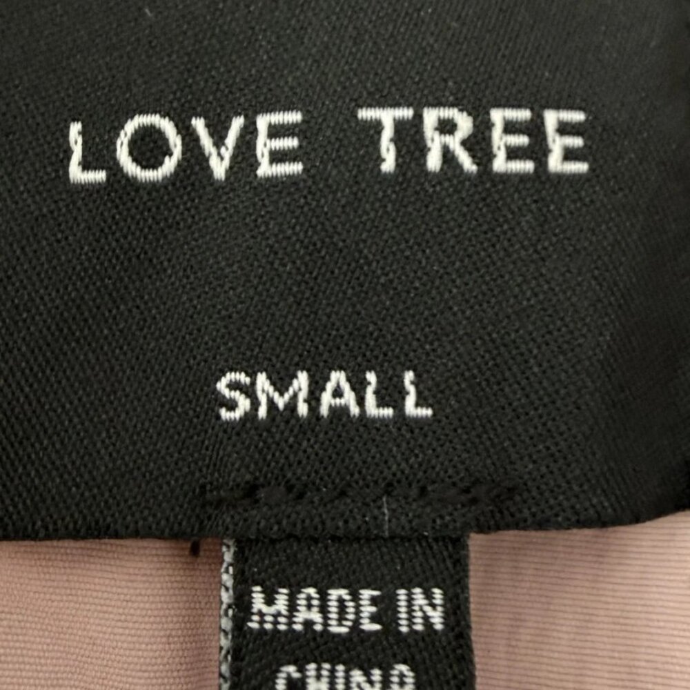 Love Tree Blush Pink Open Front Drawstring Waist Trench Coat Jacket Small NWOT - Picture 7 of 14